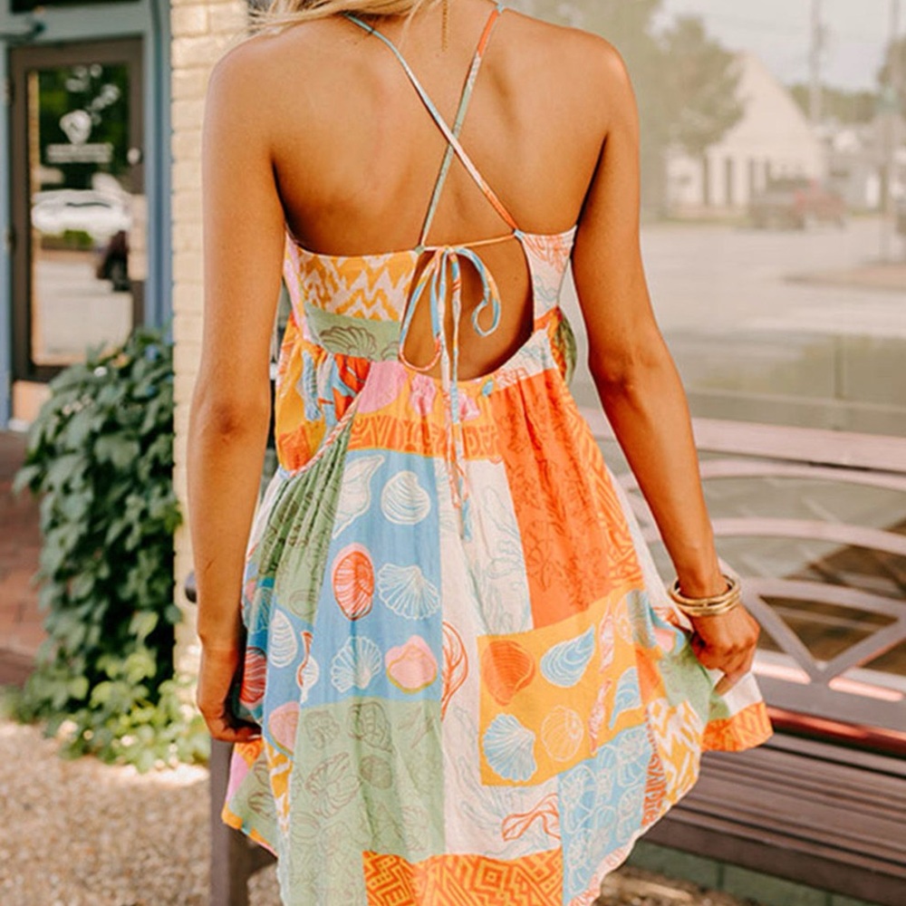 Colorful Patchwork Sundress - Picture 6 of 8